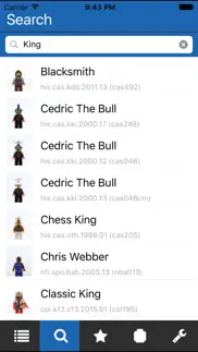 unofficial minifigure catalog iphone screenshot 2