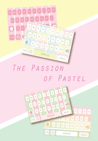 Pastel Color Keyboard Pro - typing cool colorful background app screenshot 3