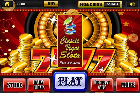 Slots - Classic Vegas Downtown Casino Reels Machines Free! screenshot 3