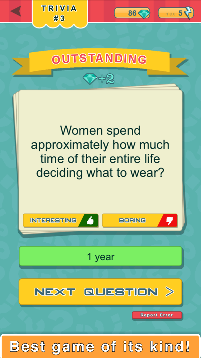 Trivia Quest™ Unbelievable Facts - trivia questions