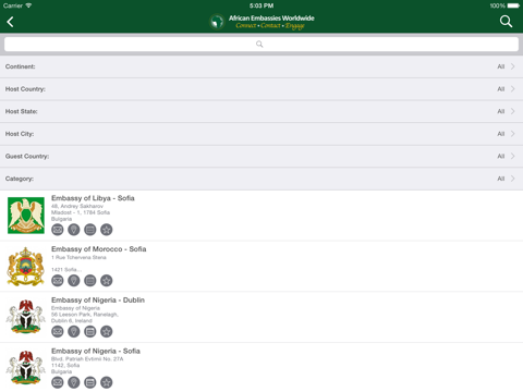 Screenshot #5 pour AEW - African Embassies Worldwide