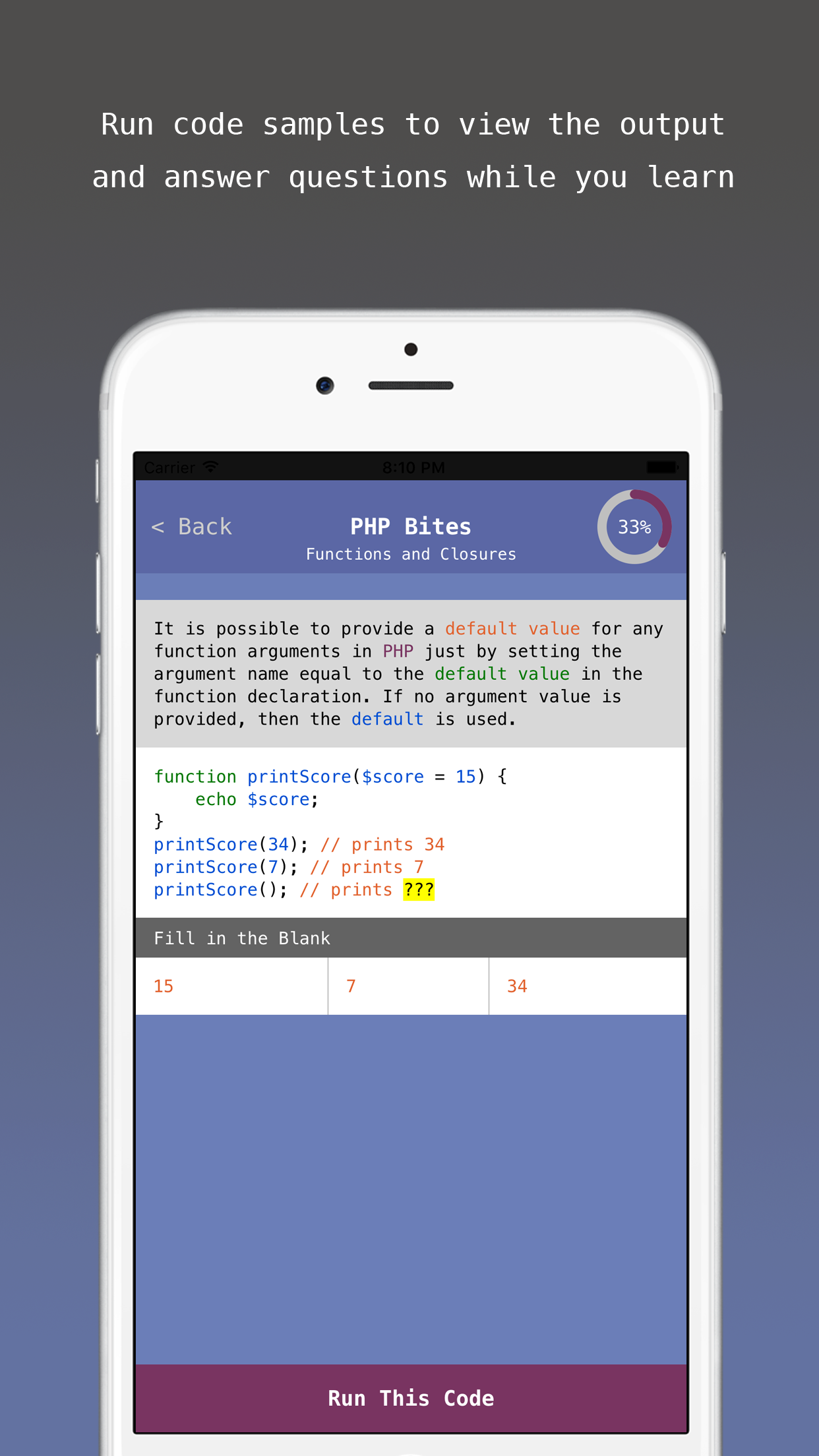 PHP Bites - Learn How to Code in PHP with Interactive Mini Lessons