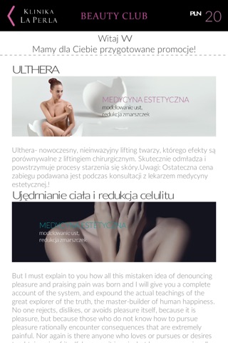 Beauty Club - program lojalnościowy Kliniki La Perla screenshot 2