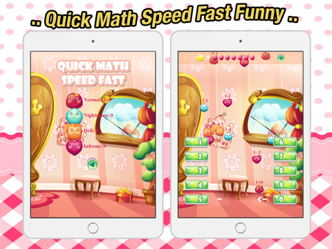 Quick Math Speed Fast Funny - cool online first typing any adding fact fraction of your iPad screenshot