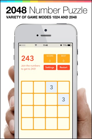 2048 Plus - Mobile Number Puzzle game screenshot 2