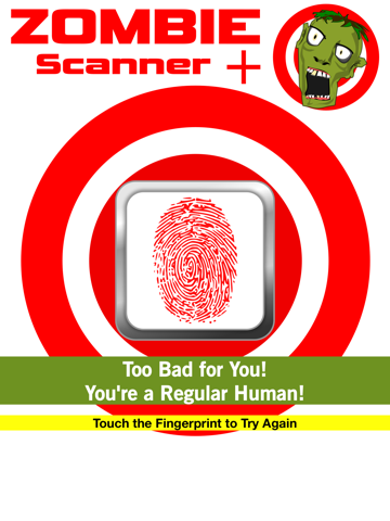 Screenshot #6 pour Zombie Scanner - Are You a Zombie? Fingerprint Touch Detector Test