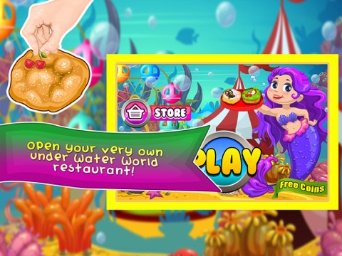 Screenshot #5 pour Mermaid Fair Food Maker Dash - fun salon cooking & star chef world games for girl kids!