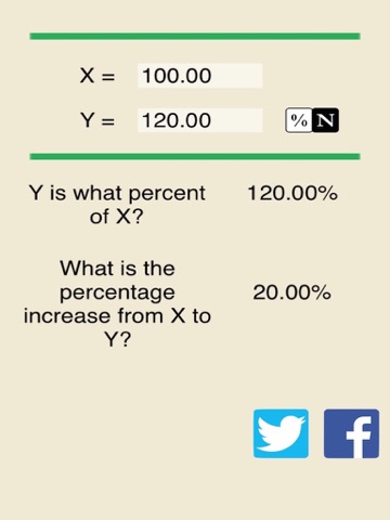 Easy Percentage Calculator - Compute Percent Number Free iPad screenshot 2 - Utilities app