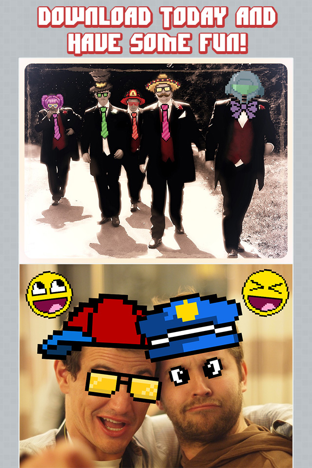 InstaPix Photo Editor - 8 Bit Pixel Stickers for your Pictures