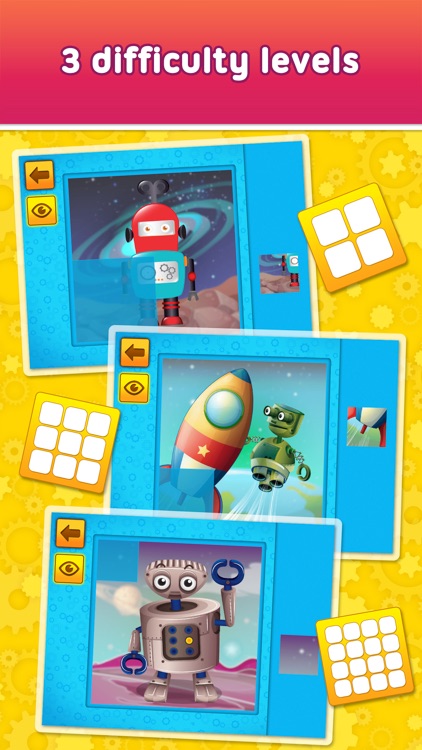 Friendly Robots - puzzle game for little boys, girls and preschool kids