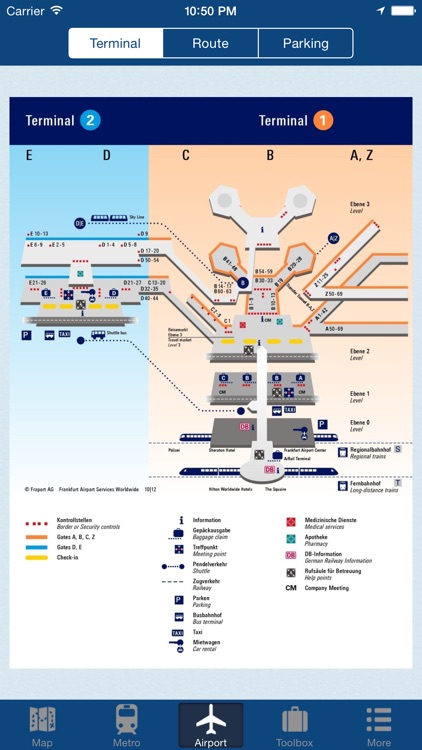 Frankfurt Offline Map - City Metro Airport