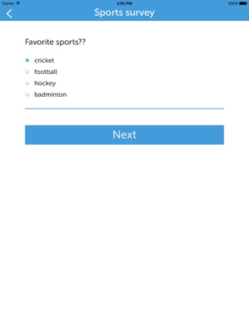 Screenshot #6 pour Survey On App