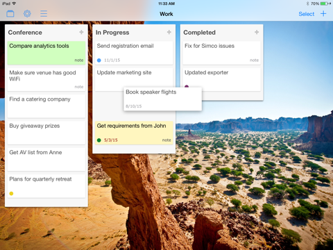 Taskboard - Visual Organizer, Lists, Task Manager, and Scheduling iPad screenshot 2 - Productivity app