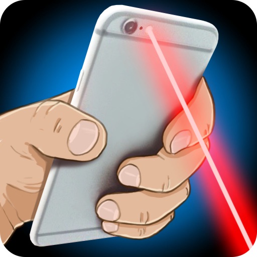 Simulator Laser 3D Joke iOS App