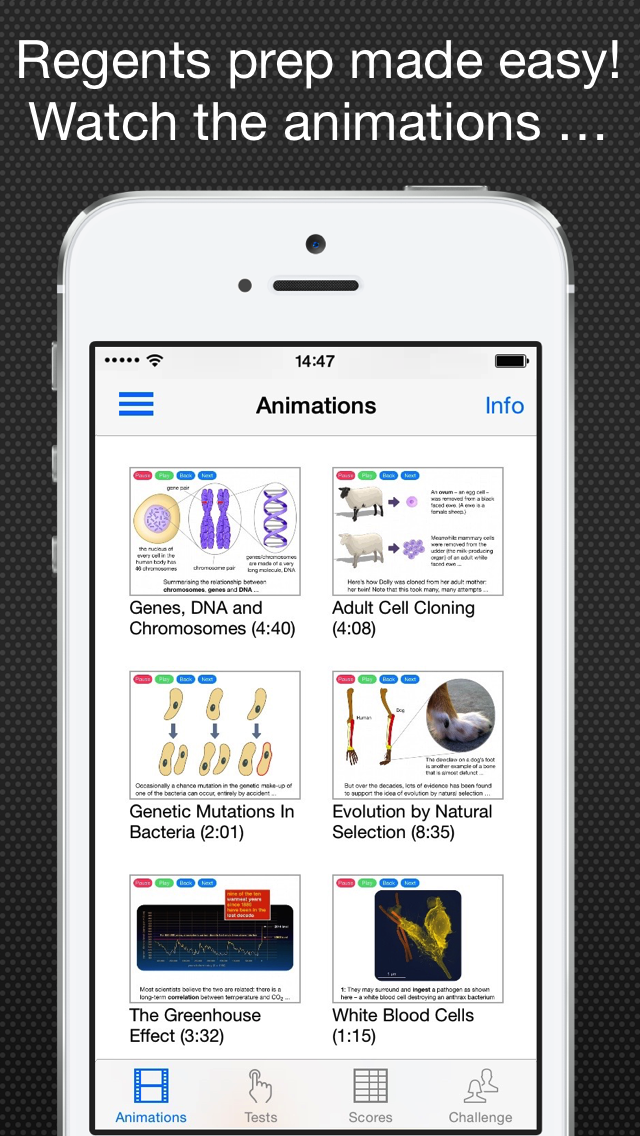 Regents Biology Watch and Test Lite