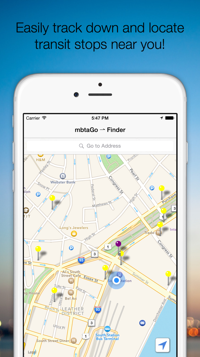 mbtaGo - Boston MBTA Tracker Finder Schedule Assistant and Alerts