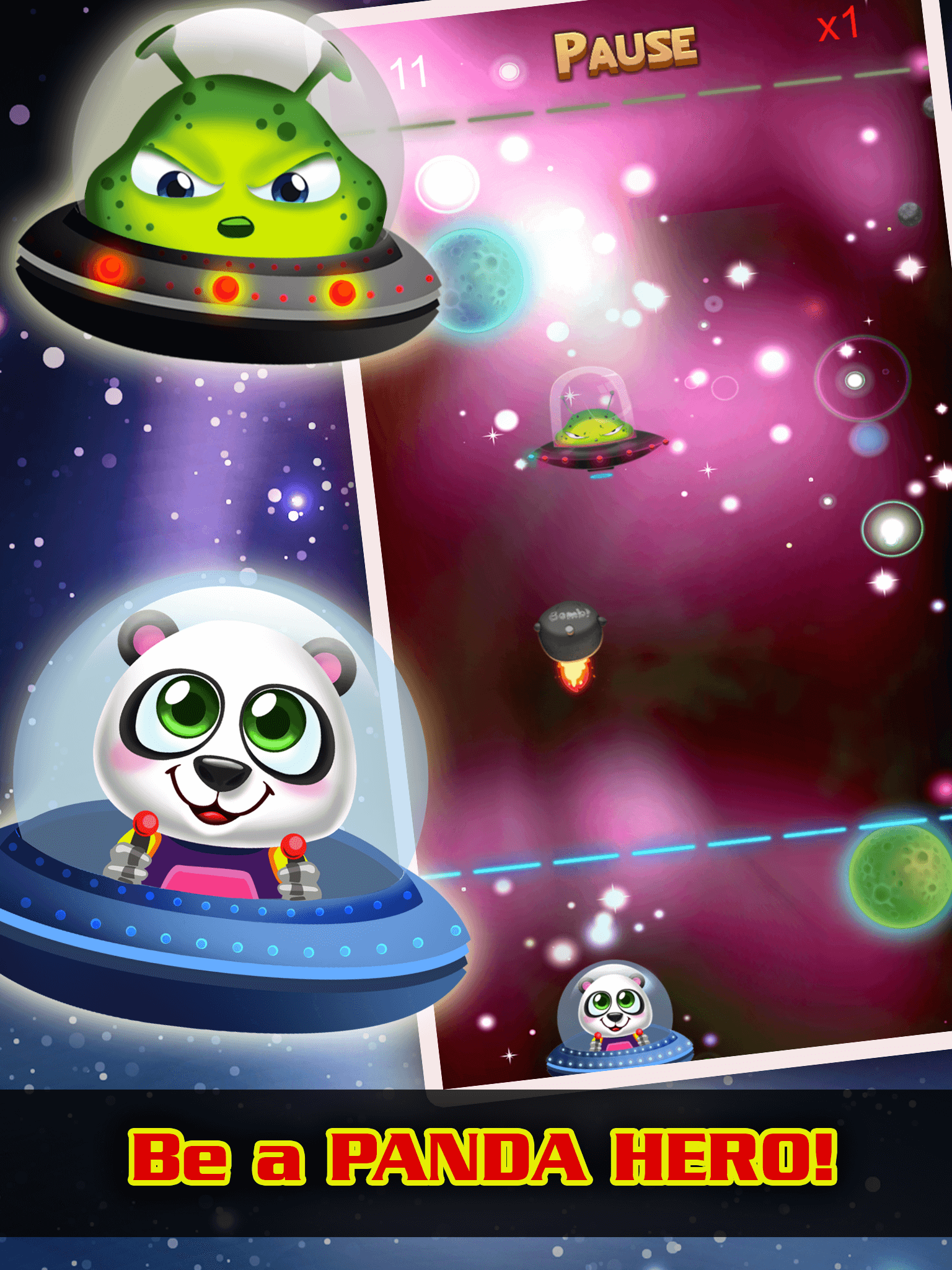 Animal Galaxy Escape Aliens Space Invaders Bubble Shooter Game screenshot 6