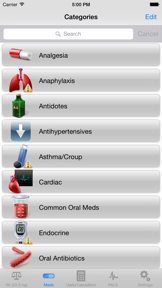 EMRA Peds Meds screenshot