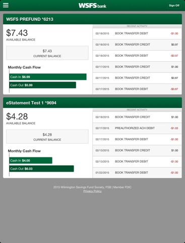 WSFS Business Mobile for iPad screenshot 3