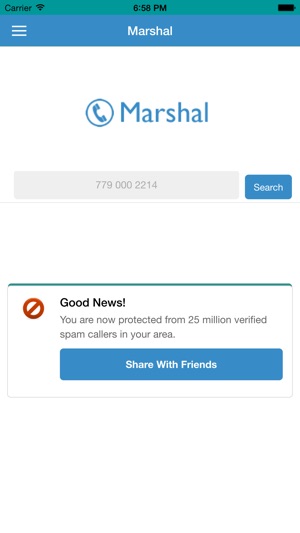 Marshal App Protect you from Spam and Sc