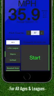 baseball pitch speed - radar gun iphone screenshot 4