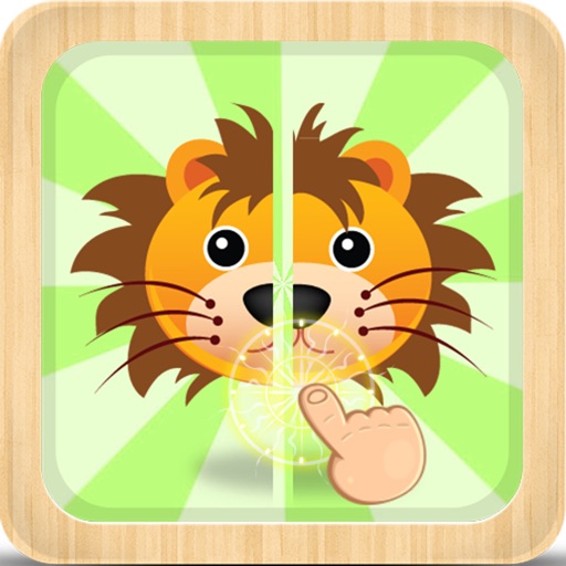 Animals Half Face for kids iOS App