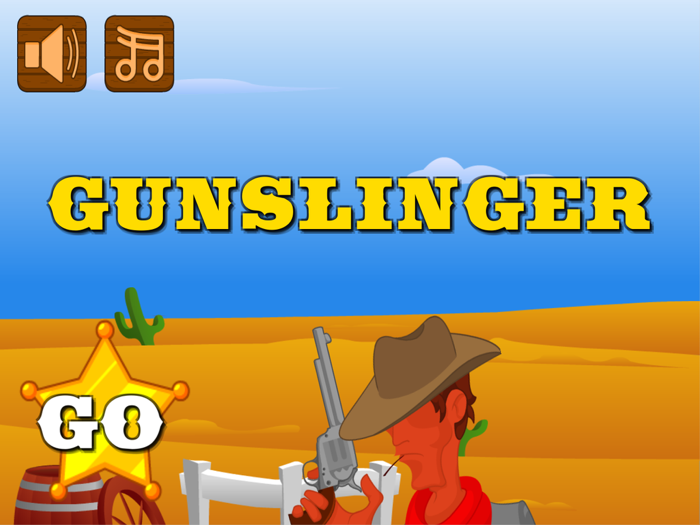 Gunslinger Cowboy Shooting  2d Funny Hd Free Game