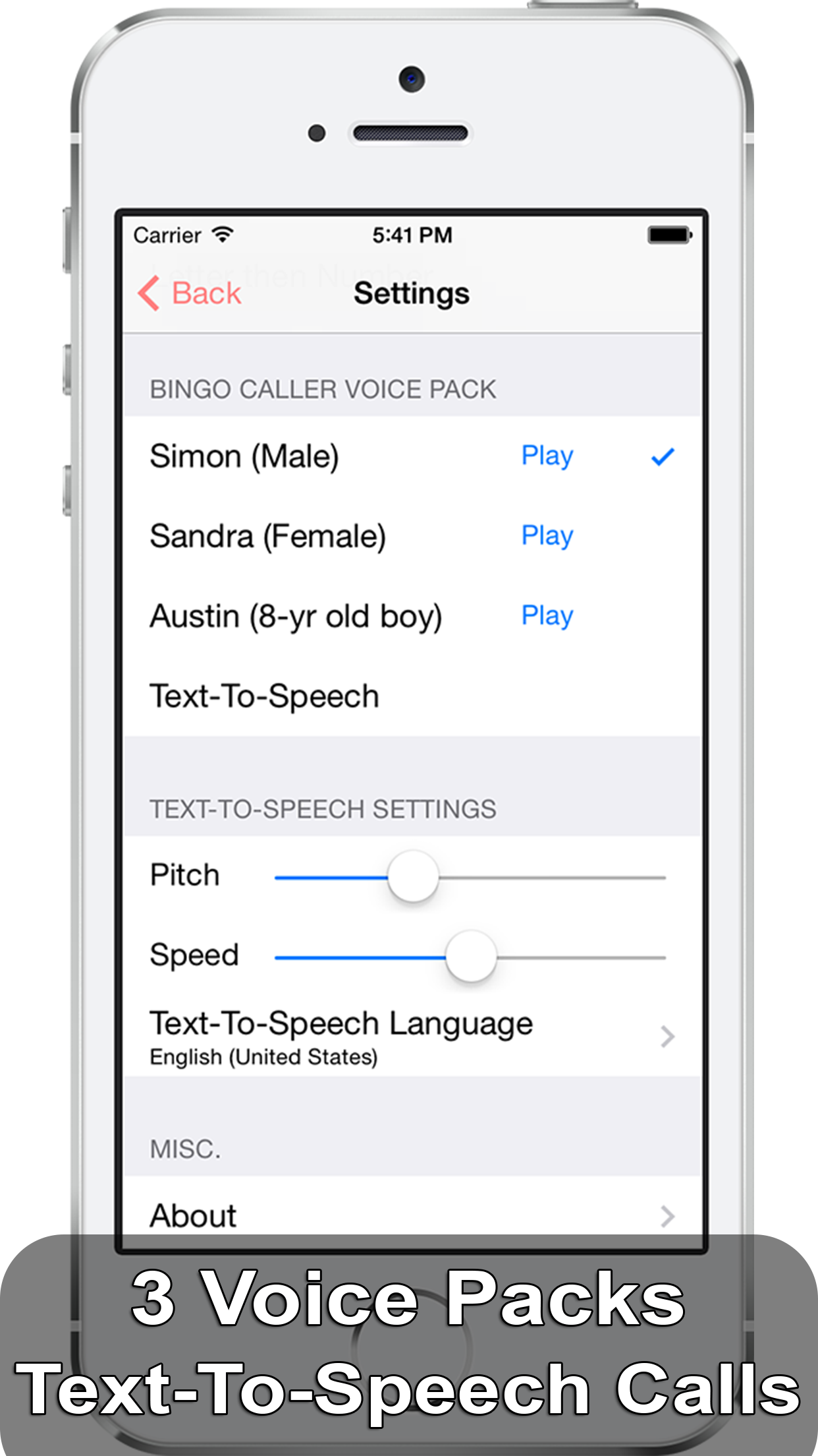 iBingo Caller - Play Bingo at Home with Friends! screenshot 3