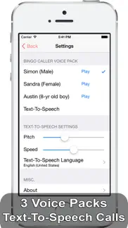 ibingo caller - play bingo at home with friends! iphone screenshot 3