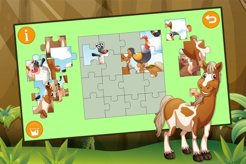 Kids Jigsaw Puzzle Horses screenshot 4