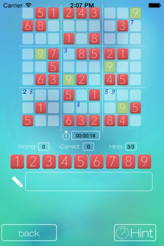 A sleek sudoku game screenshot 2