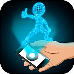 Hologram Stickman 3D Simulator app icon