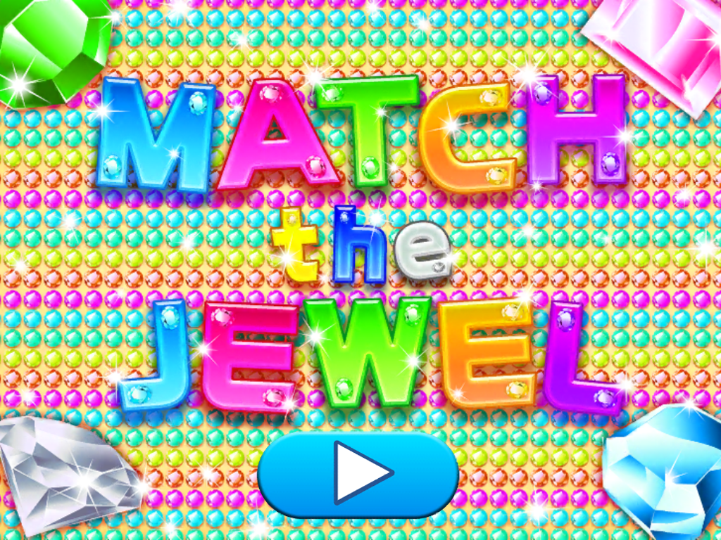 Preschool Kids Match the Jewel for Girls