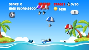 Super Penguin Rescue Free - "Marco" The Penguin vs "Steven" The Shark! screenshot