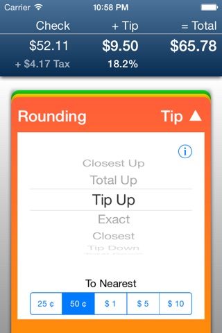 Clear Tip Calculator screenshot 2