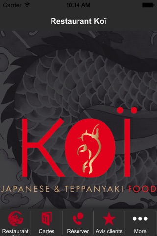 Restaurant Koï screenshot 3