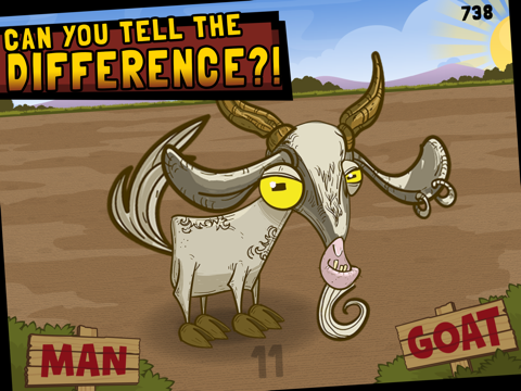 Screenshot #6 pour Man Or Goat - a funny game about goat noises
