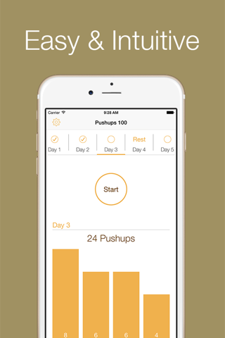 Pushups 100 - 30 days workout challenge screenshot 3