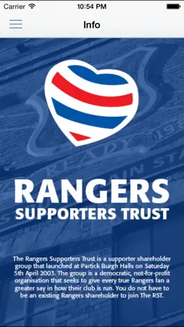 Game screenshot RST - The Rangers Supporters Trust mod apk