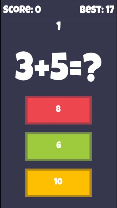 Screenshot #1 pour Crazy Math Game - Learn Funny Mathematic And Freaking Challenge