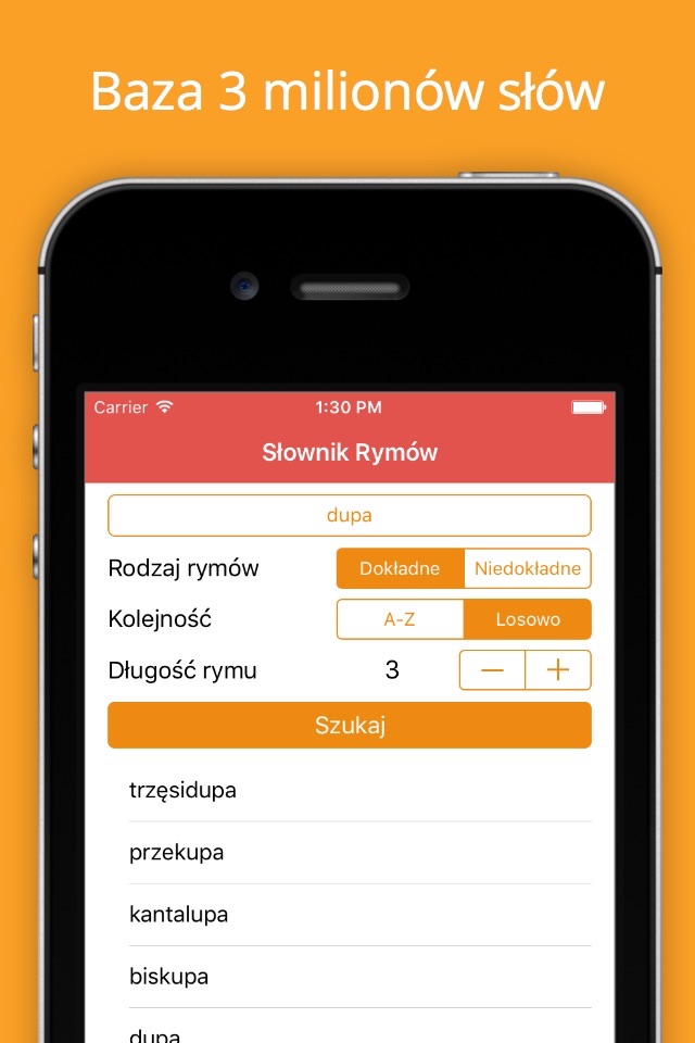 Słownik Rymów - polskie rymy screenshot 2