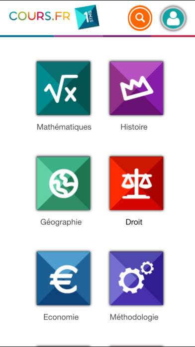 Screenshot #1 pour Cours.fr 1STMG