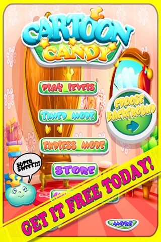 A Cartoon Candy Gummy Match 3 screenshot 4