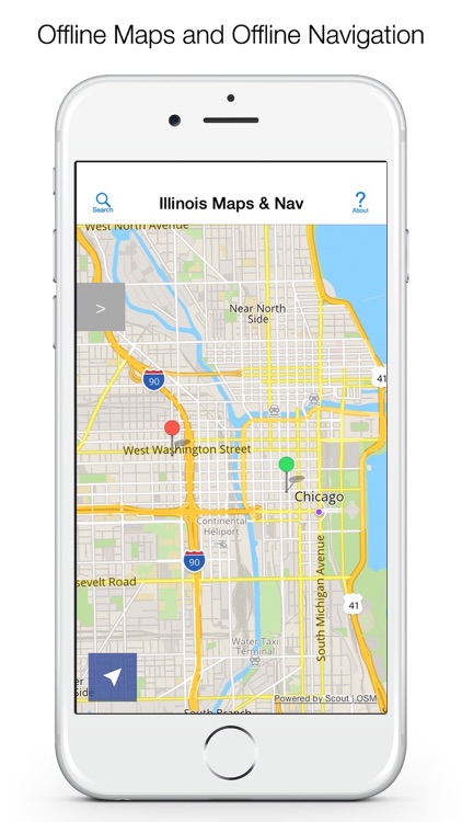 Illinois Offline Maps and Offline Navigation screenshot-0