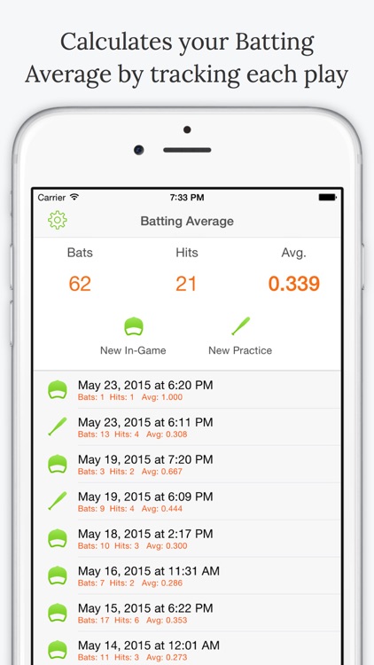 Batting Average - Baseball Stats screenshot-0