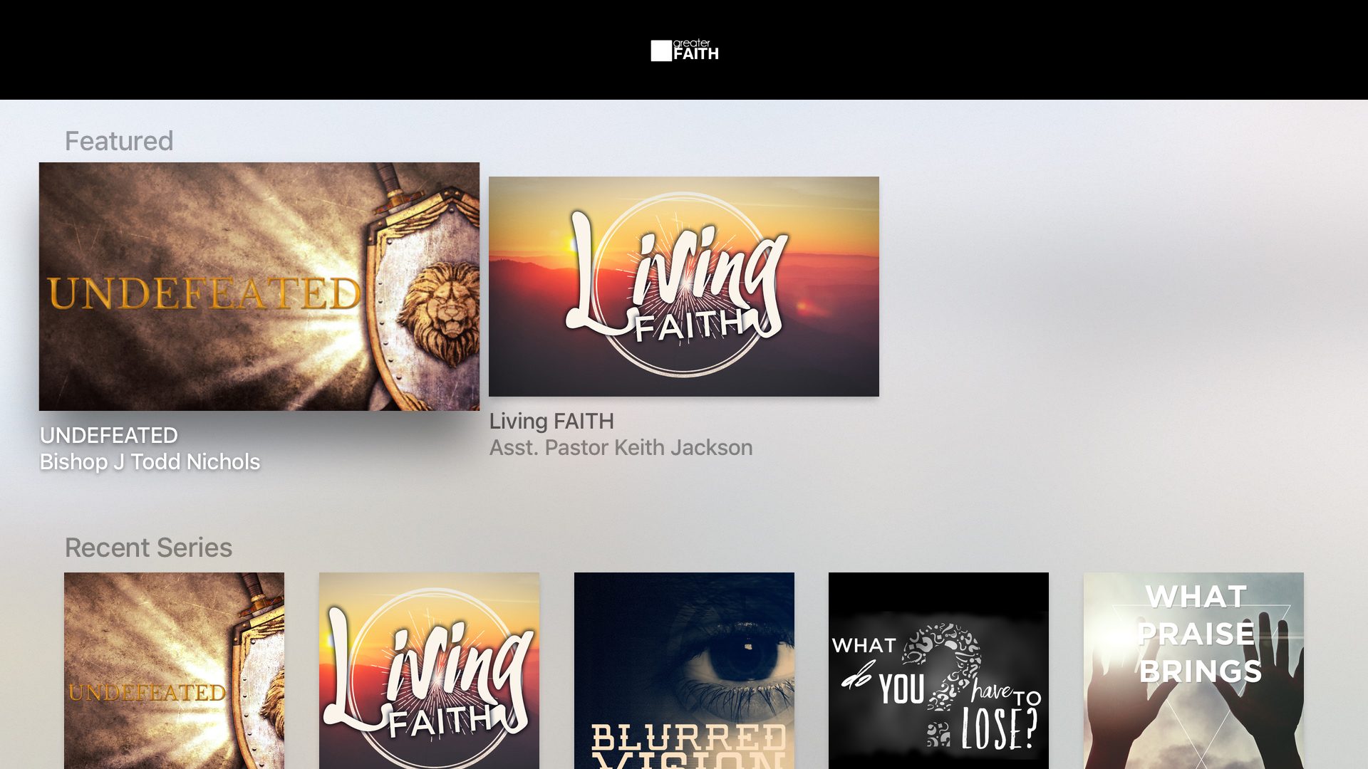Greater Faith