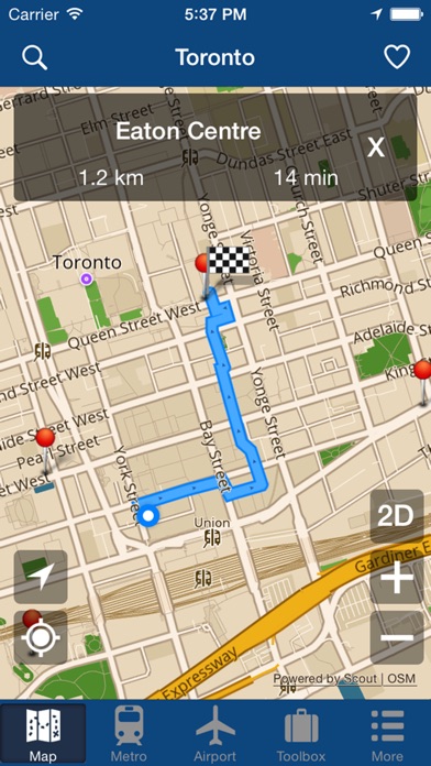 トロントオフライン地図 - 市メトロエアポート screenshot1