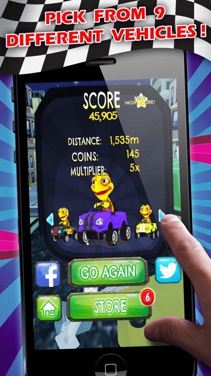 Turtle Shell Go Kart Drift - FREE - Insane 3D Turbo Fun Indy Racing Game screenshot-3