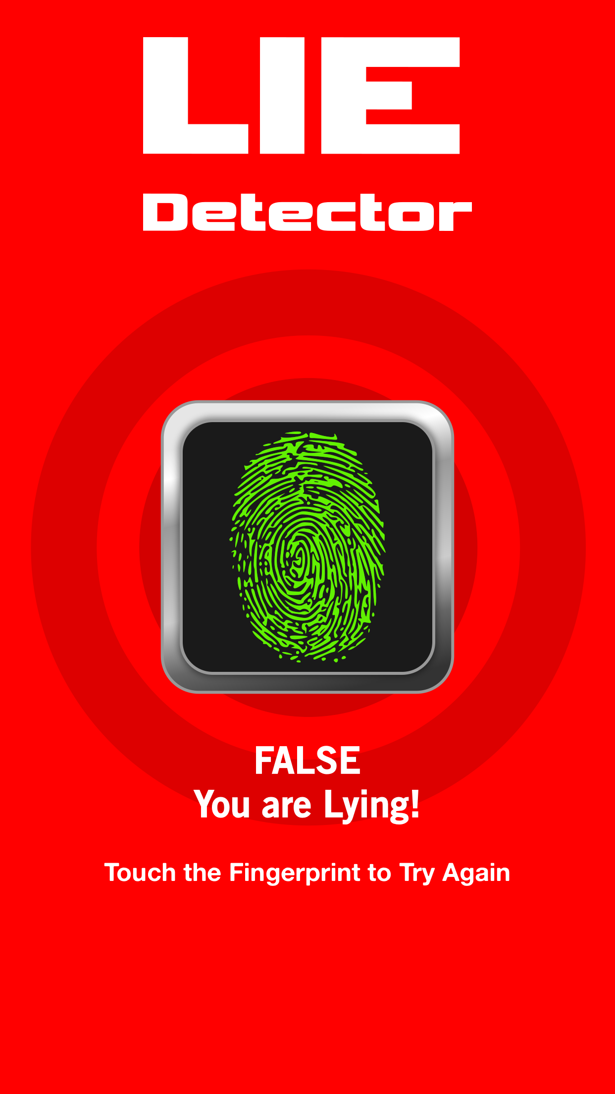 Lie Detector Test - True or False Fingerprint Scanner Prank