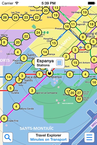 Barcelona Metro - Map and route planner by Zuti screenshot 3